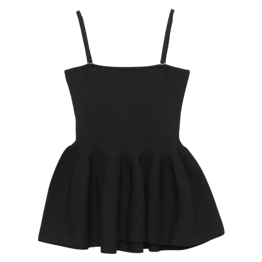 アニュアンス anuans ホールガーメントペプラムニットキャミソール