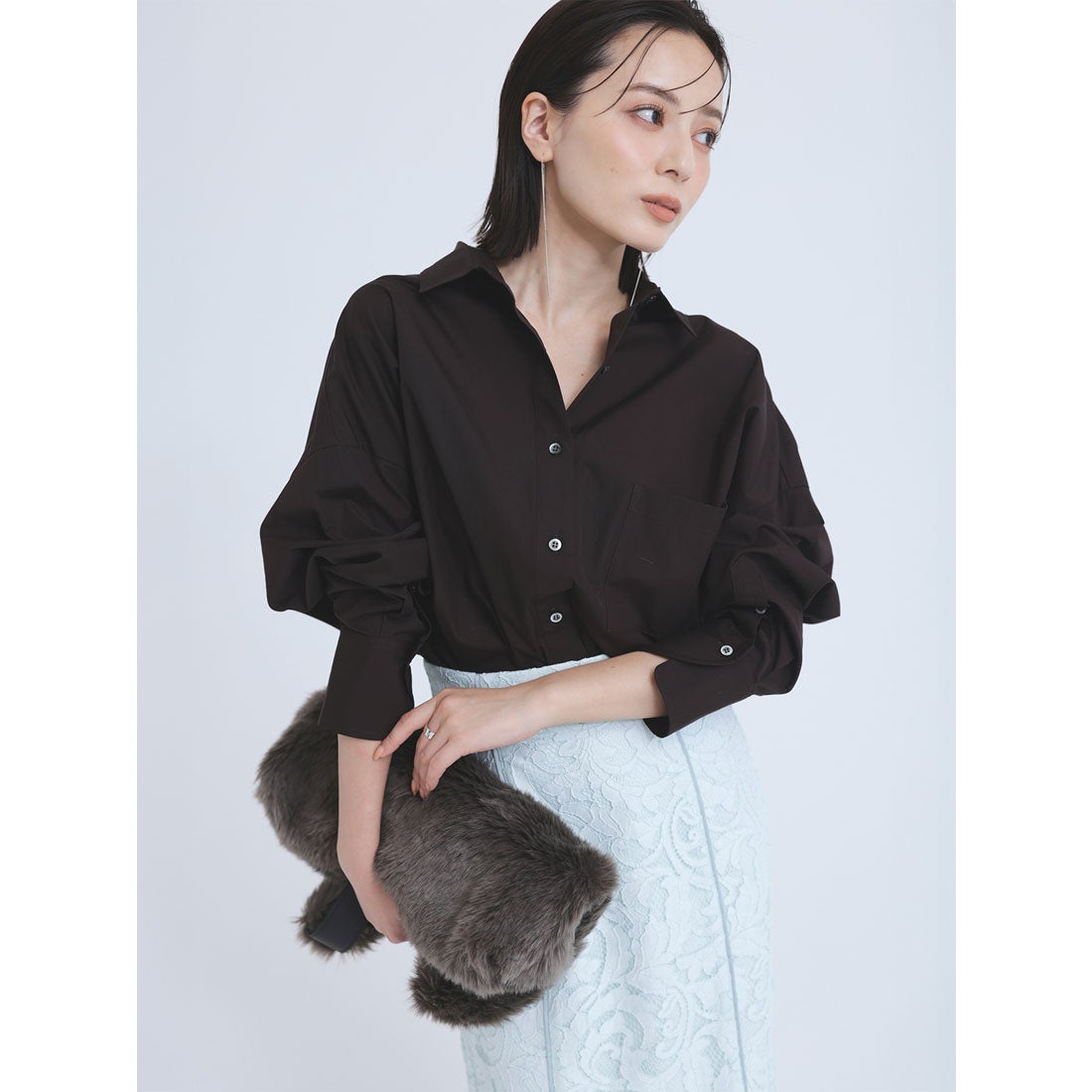 アニュアンス anuans 【25AW】スタンダードシャツ （SAX