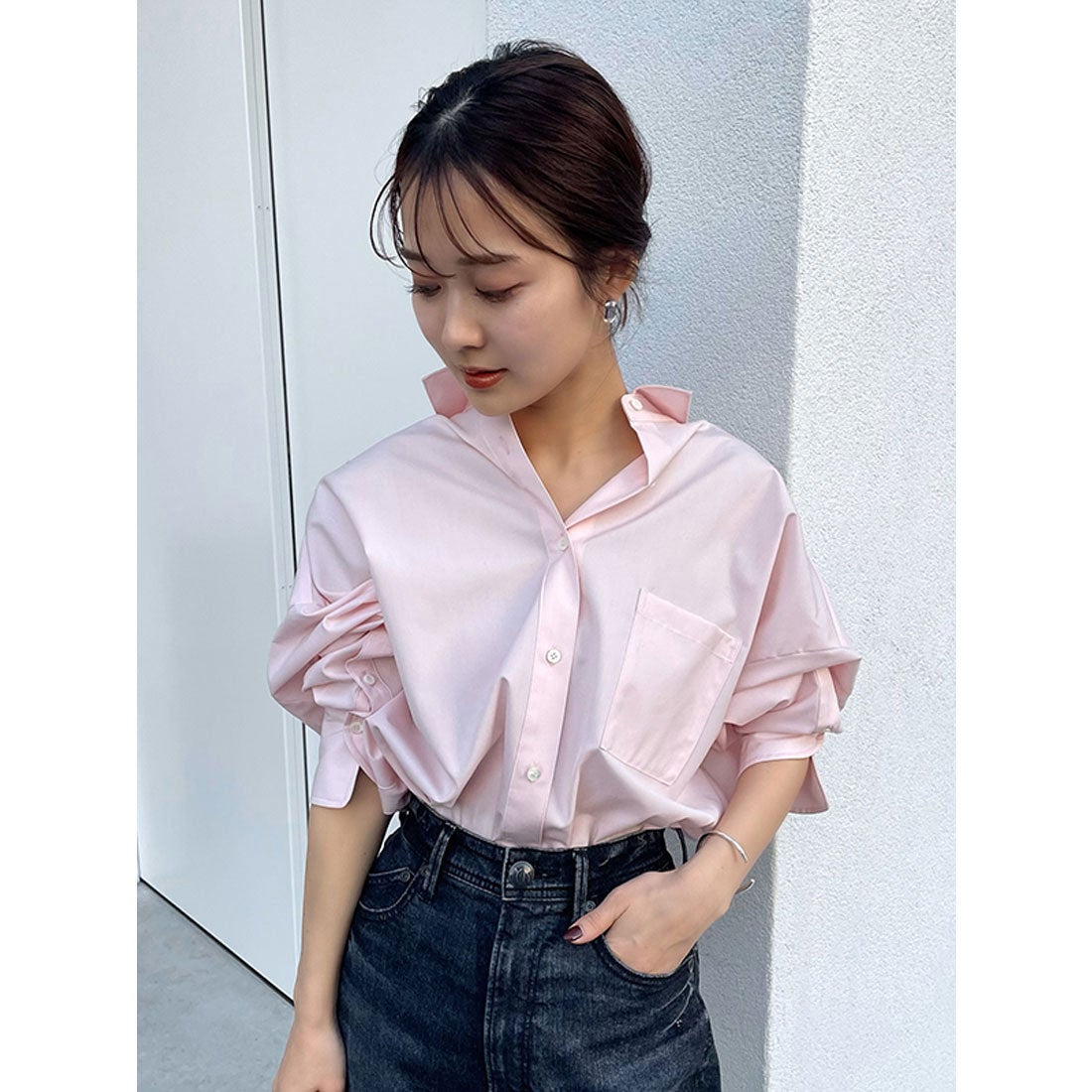 アニュアンス anuans スタンダードシャツ （PINK） -靴＆ファッション