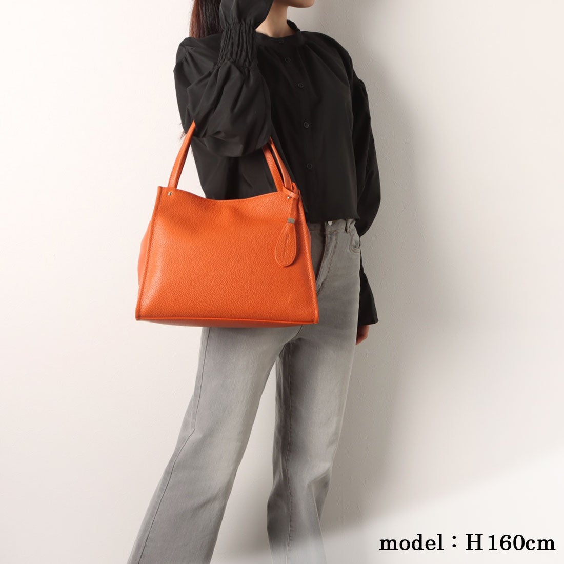 アンナマリー Anna Marie レザートートバッグ （オレンジ） -waja
