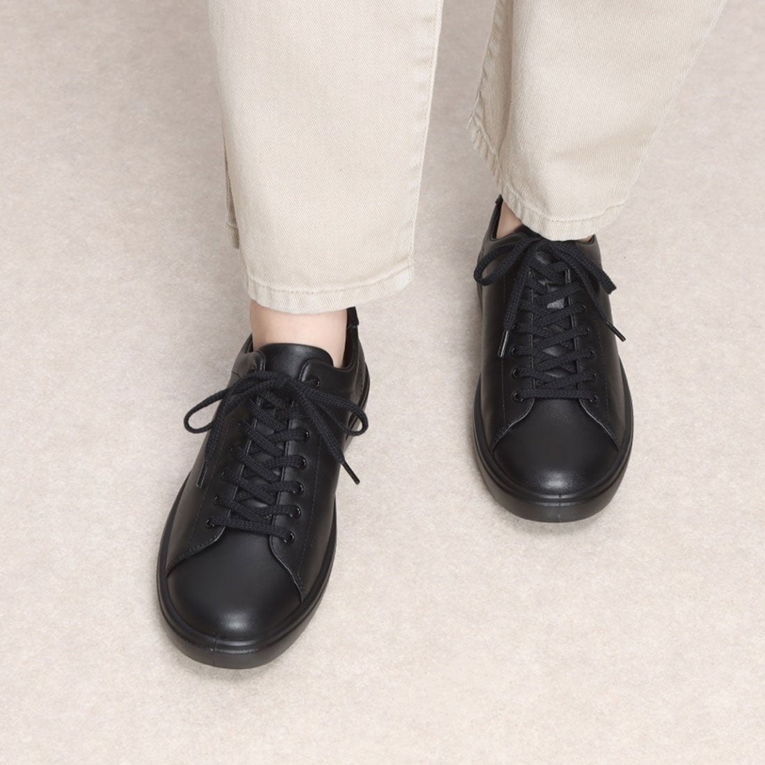 アキレス・ソルボ ACHILLES SORBO レザーシューズ （ブラック/ブラック