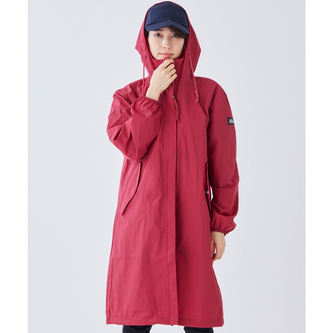 エーグル AIGLE 透湿防水 パッカブルロングフーデッドジャケット