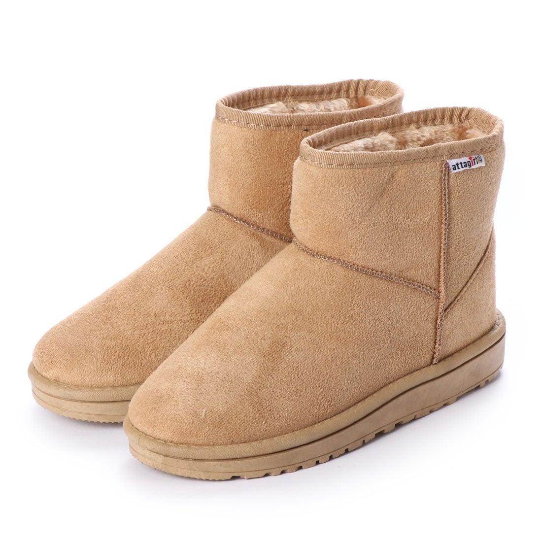 アタガール attagirl フェイク ムートン ショート ブーツ ムートン