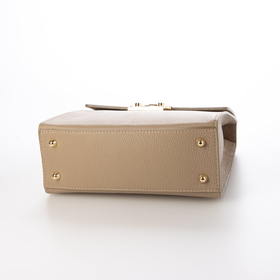 MADE IN ITALY】オウレンティ AULENTTI 金具付きレザーワンハンドル