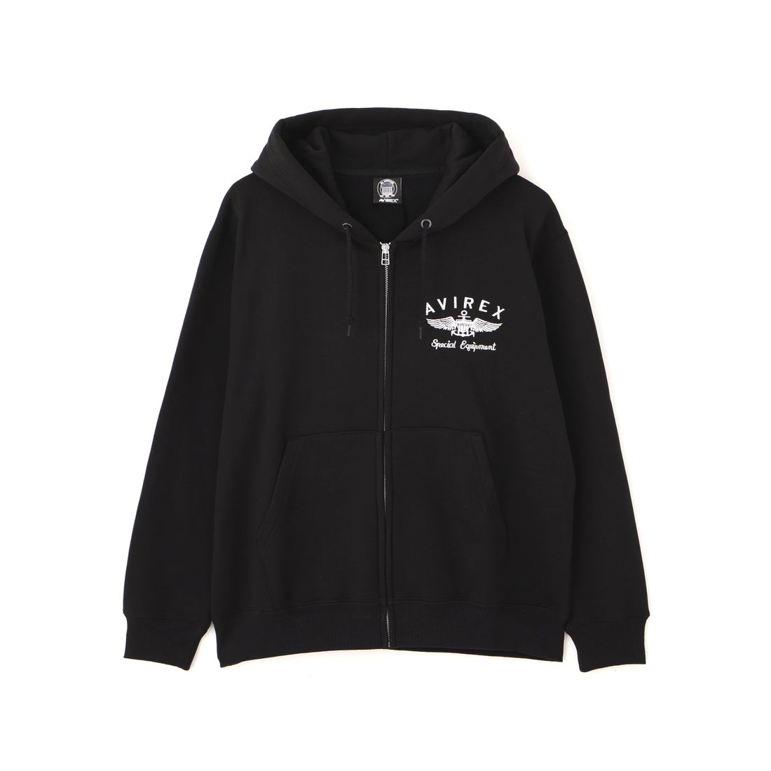 アヴィレックス AVIREX VARSITY LOGO SWEAT ZIP UP PARKA /バーシティ