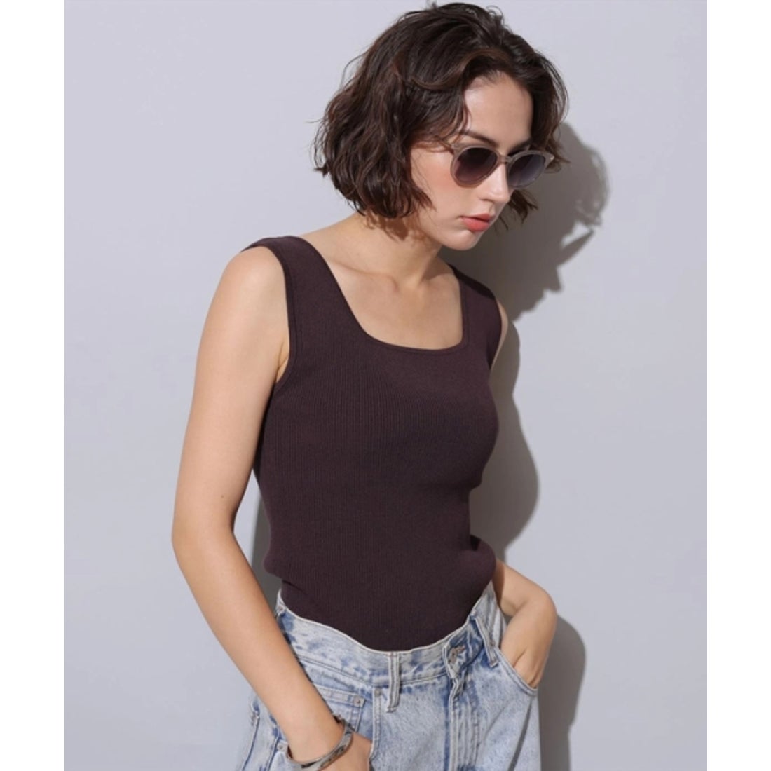 アルページュ ストーリー Arpege story 《店舗限定》ロゴボタンVカーデ