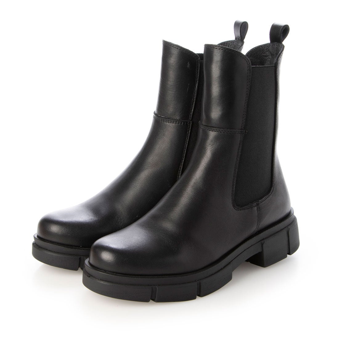 ボントレ BONTRE ミドルサイドゴアブーツ （ブラック） -インポート