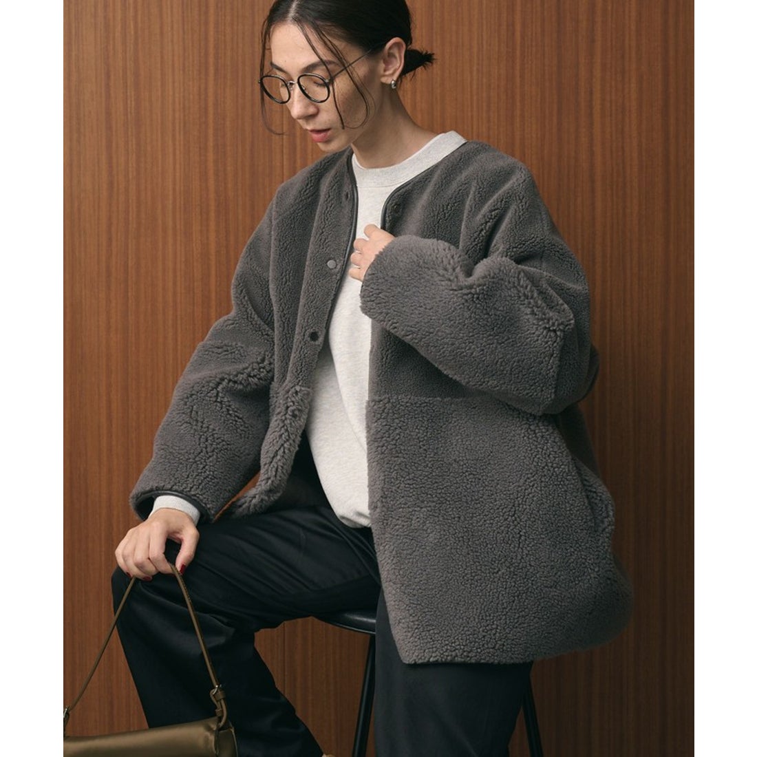 BEAUTY&YOUTH UNITED ARROWS 【WEB限定】ボア×フェイクムートン