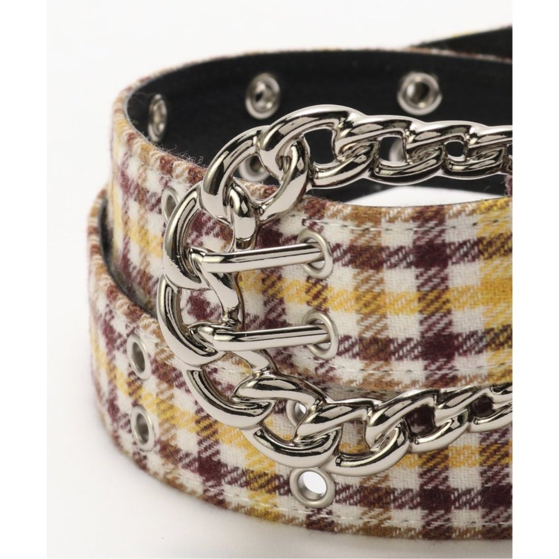 パルプ PULP AFB / エーエフビー FLANNEL CHECK BELT （イエロー