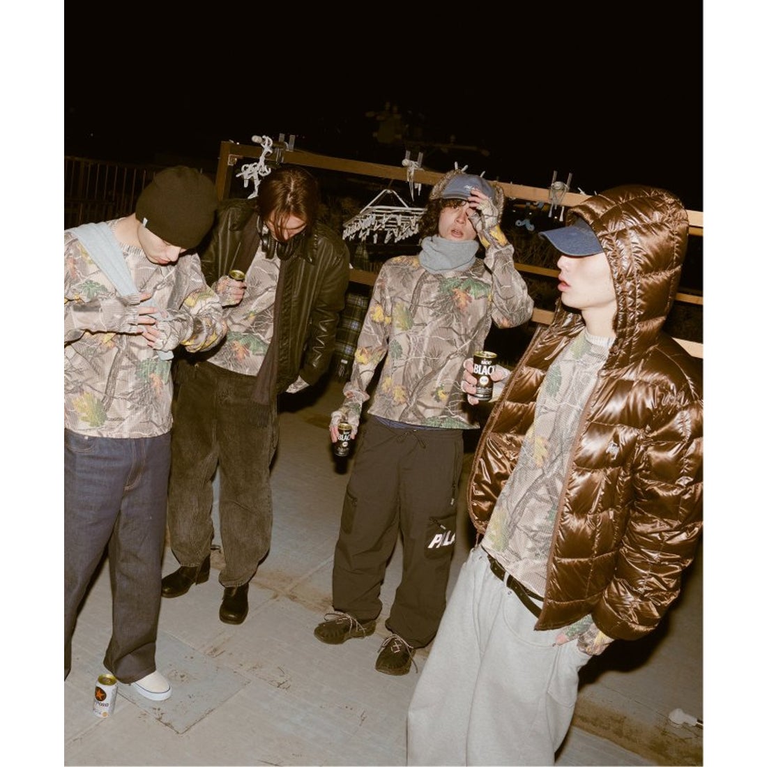 パルプ PULP 【VALLAD / バラッド】カモ サーマル ロング Tee （カーキ