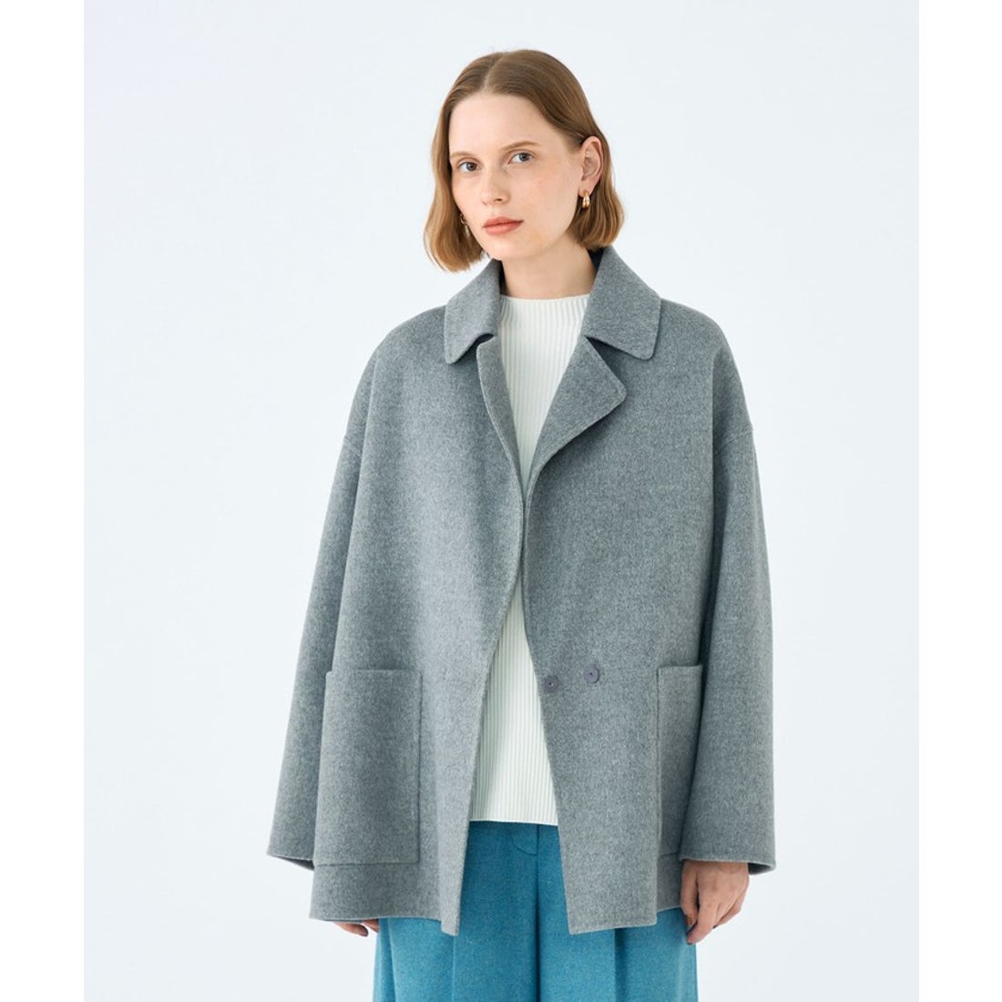 ボールジィ Ballsey プレミアムウールリバー オープンカラーショート