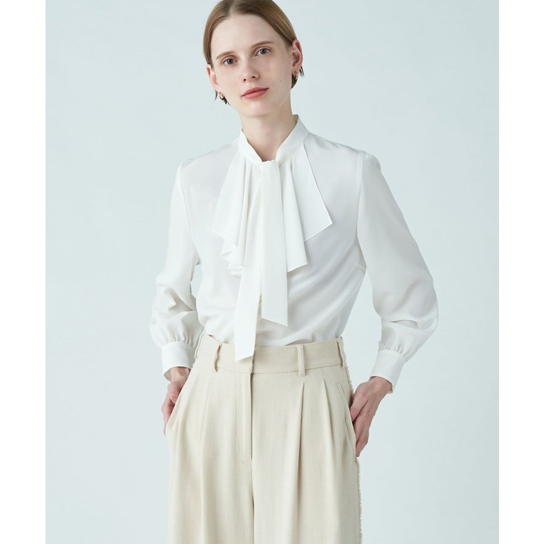 ボールジィ Ballsey クリアデシン フリルボウタイブラウス （11