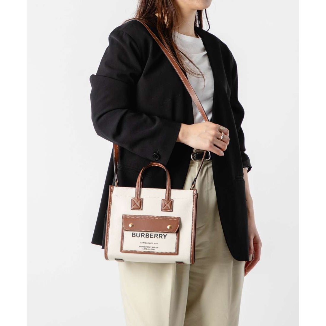 バーバリー BURBERRY バーバリー BURBERRY FREYA MINI FREYA TOTE
