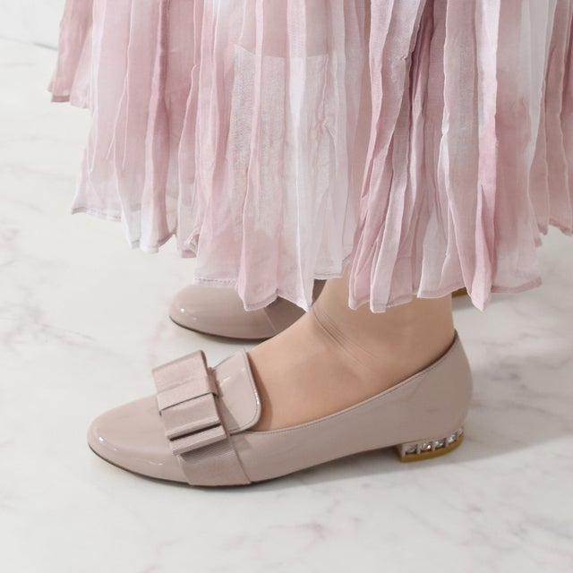 ブリジット バーキン Bridget Birkin ガーリーリボンローファー