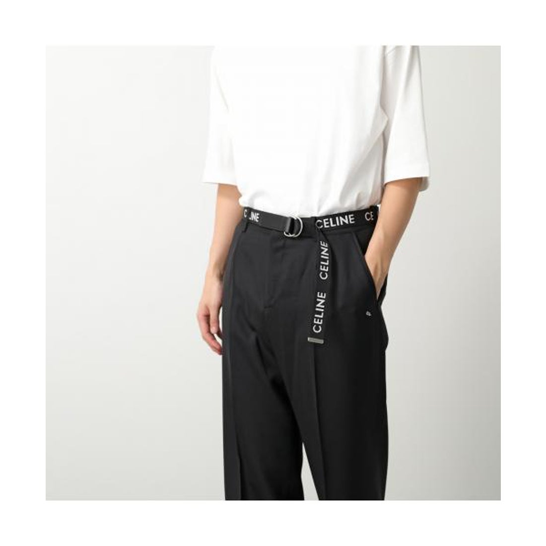 セリーヌ CELINE CELINE ベルト Medium 45AVS2AEO ロゴ ダブルリング