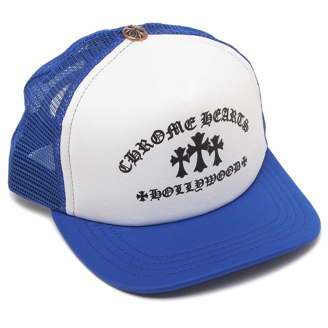 クロムハーツ Chrome Hearts 帽子 メッシュキャップ ブルー メンズ