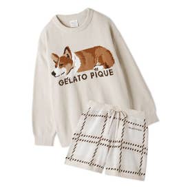ジェラートピケ gelato pique SLEEPING DOG ジャガードブランケット