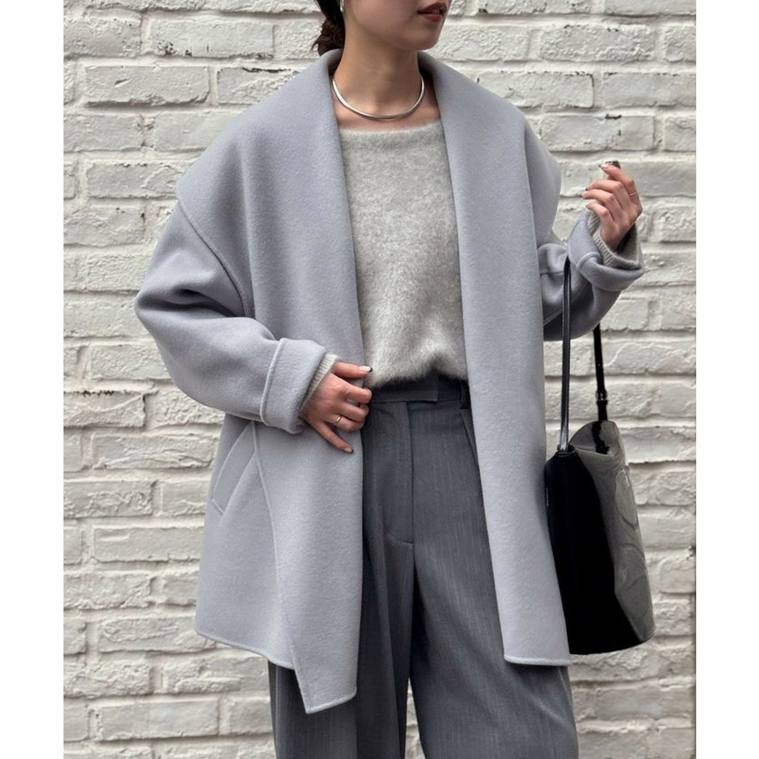 ガリャルダガランテ GALLARDAGALANTE リバーショールコート （camel