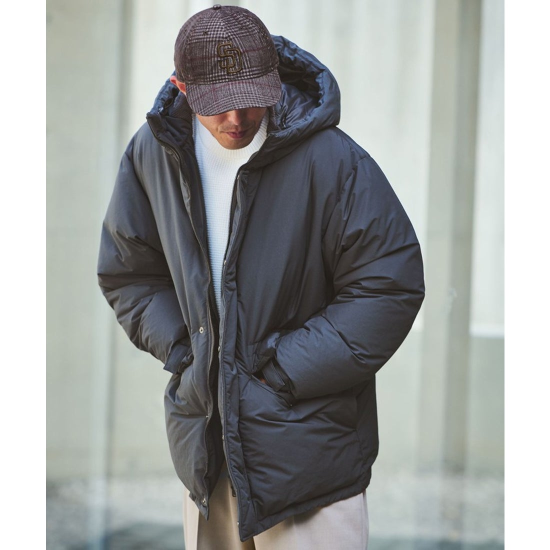 UNITED ARROWS green label relaxing DICROS フード ダウン ブルゾン