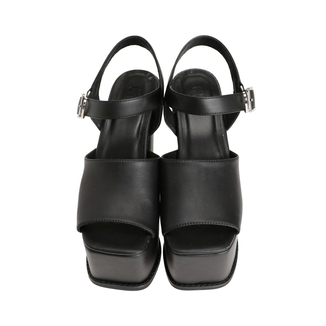 ジェイダ GYDA アンクルベルトチャンキーサンダル （アイボリー） -靴