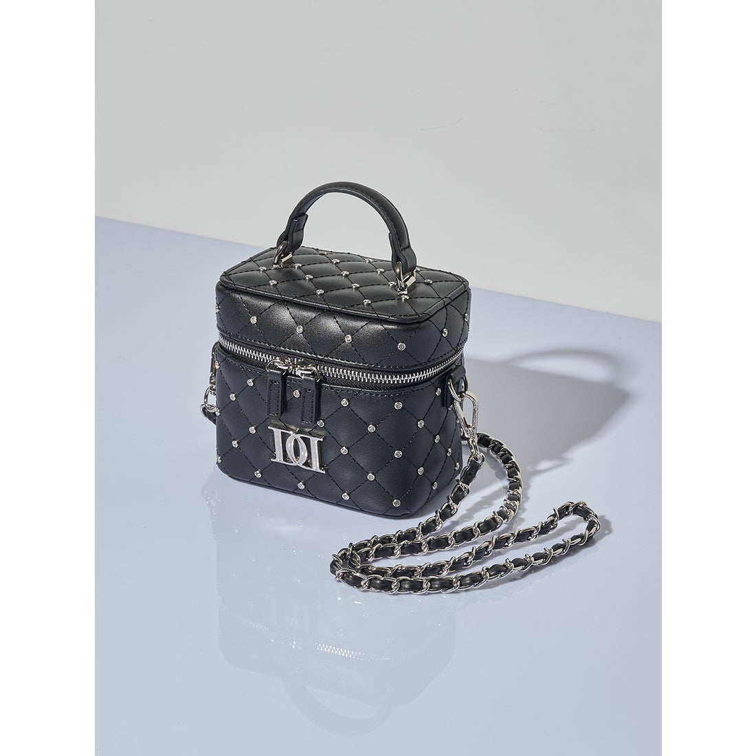 ダーリッチ Darich キルティングビジュースクエアミニバッグ