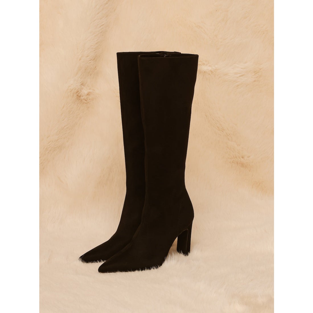 ダーリッチ Darich ポインテッドトゥスウェードロングブーツ