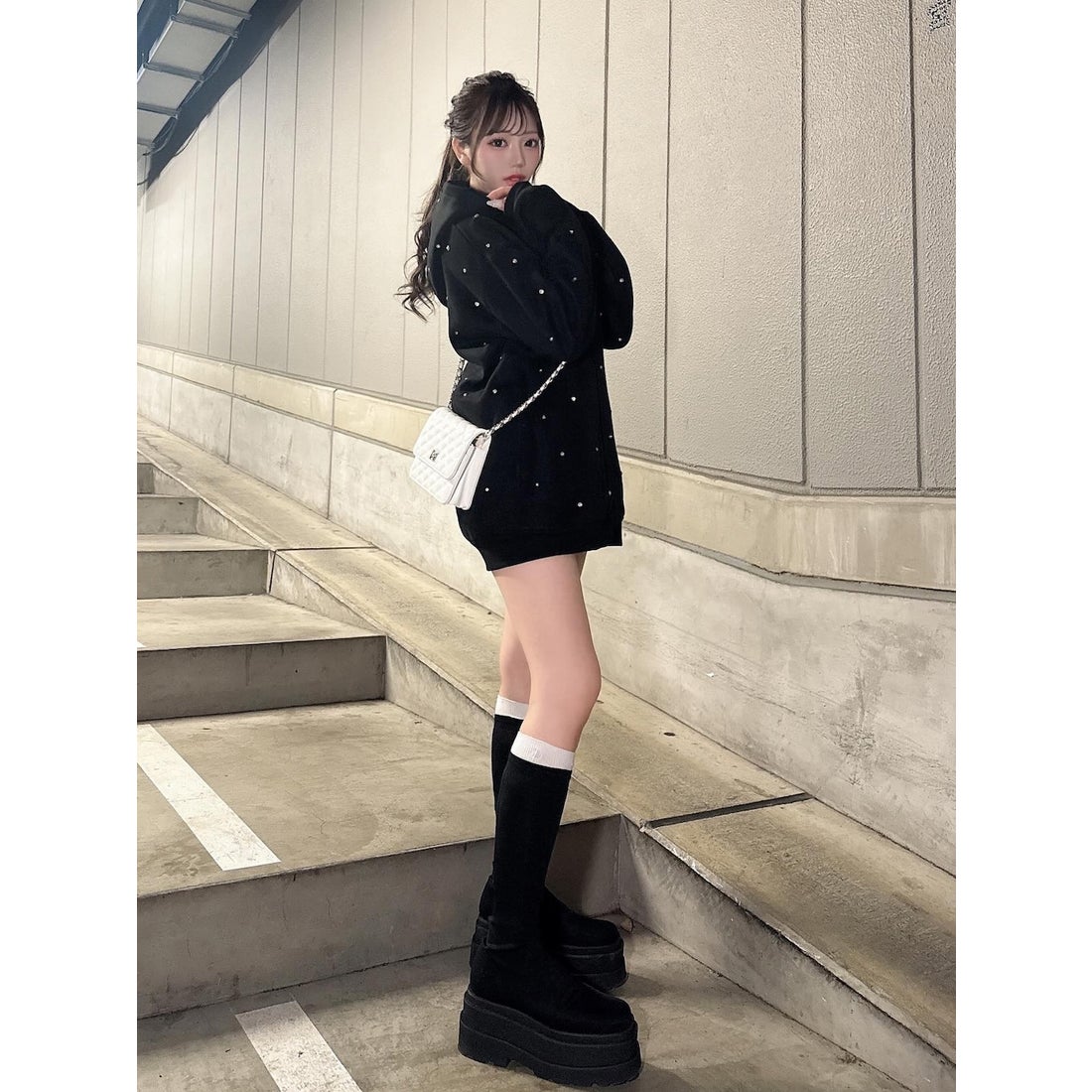 ダーリッチ Darich ウルトラストレッチフラットブーツ （ブラック