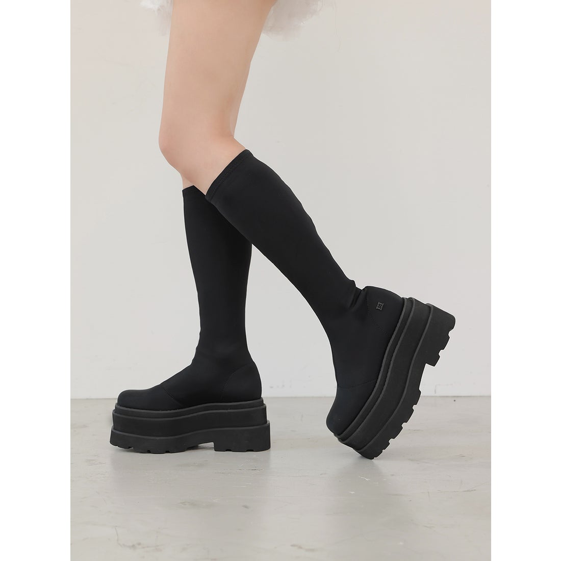 ダーリッチ Darich ウルトラストレッチフラットブーツ （ブラック