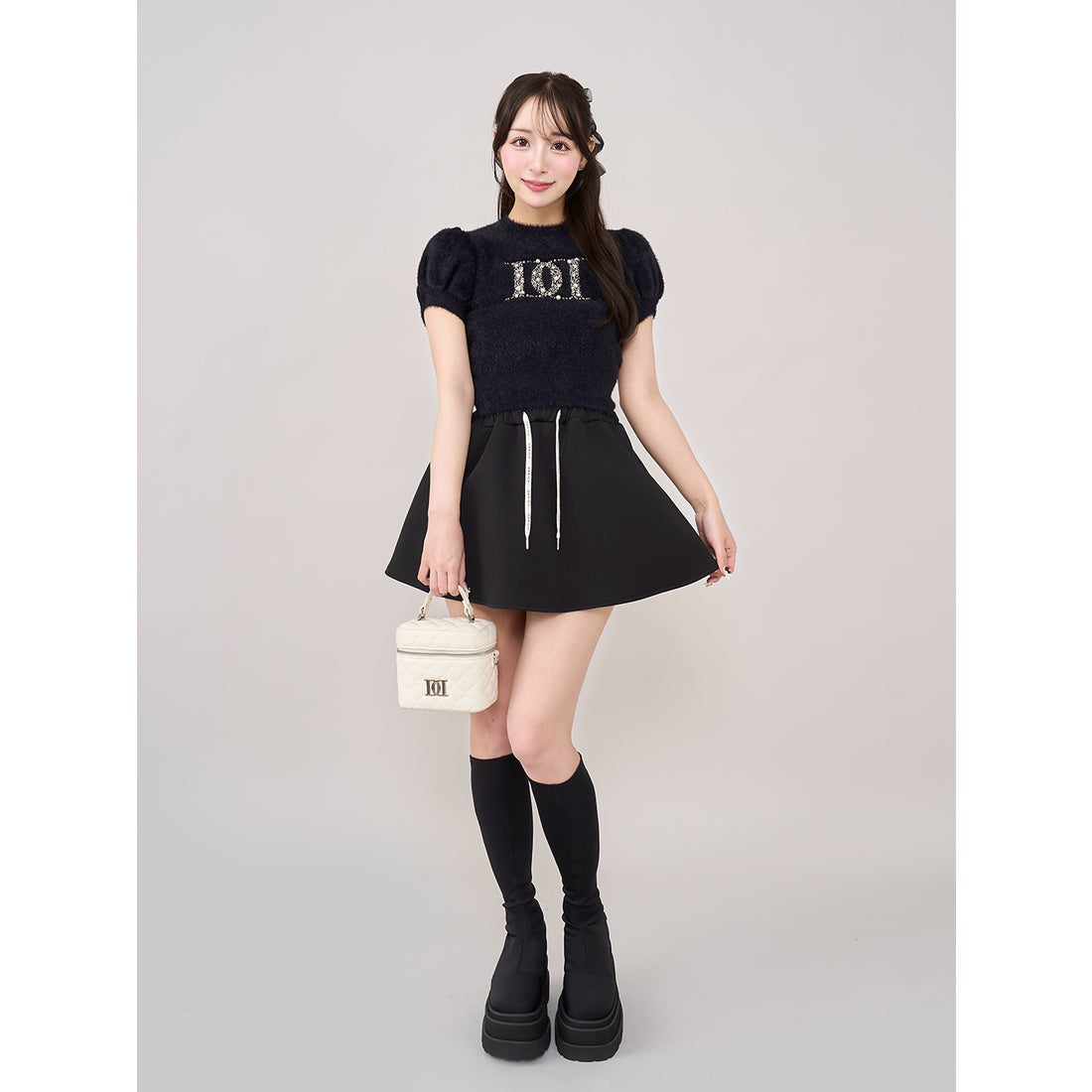 ダーリッチ Darich ウルトラストレッチフラットブーツ （ブラック