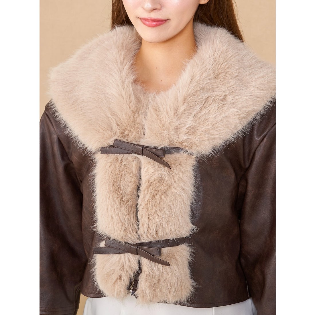 ダーリッチ Darich リボンベルトヴィンテージレザージャケット