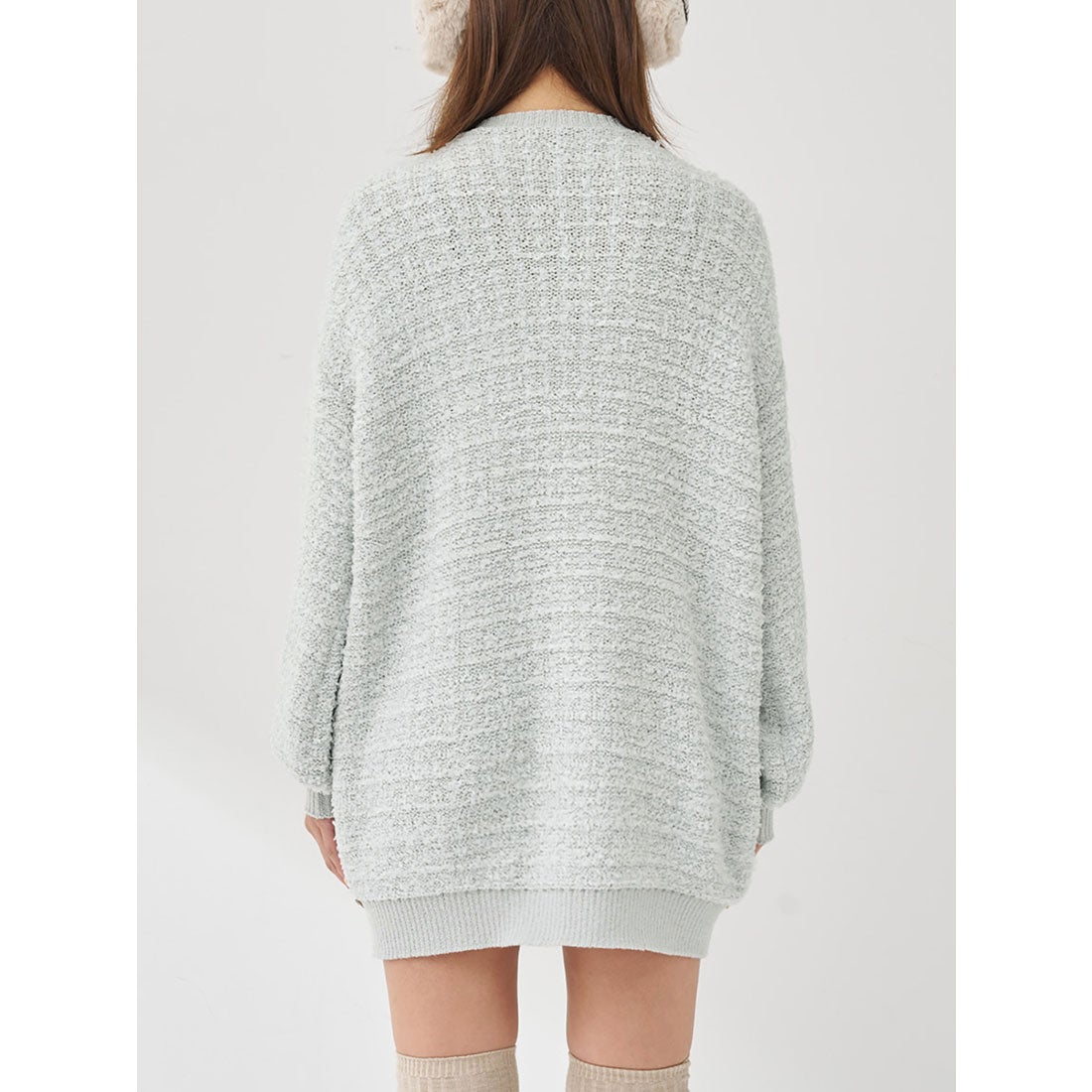 ダーリッチ Darich DDロゴツイードニットプルオーバー （イエロー