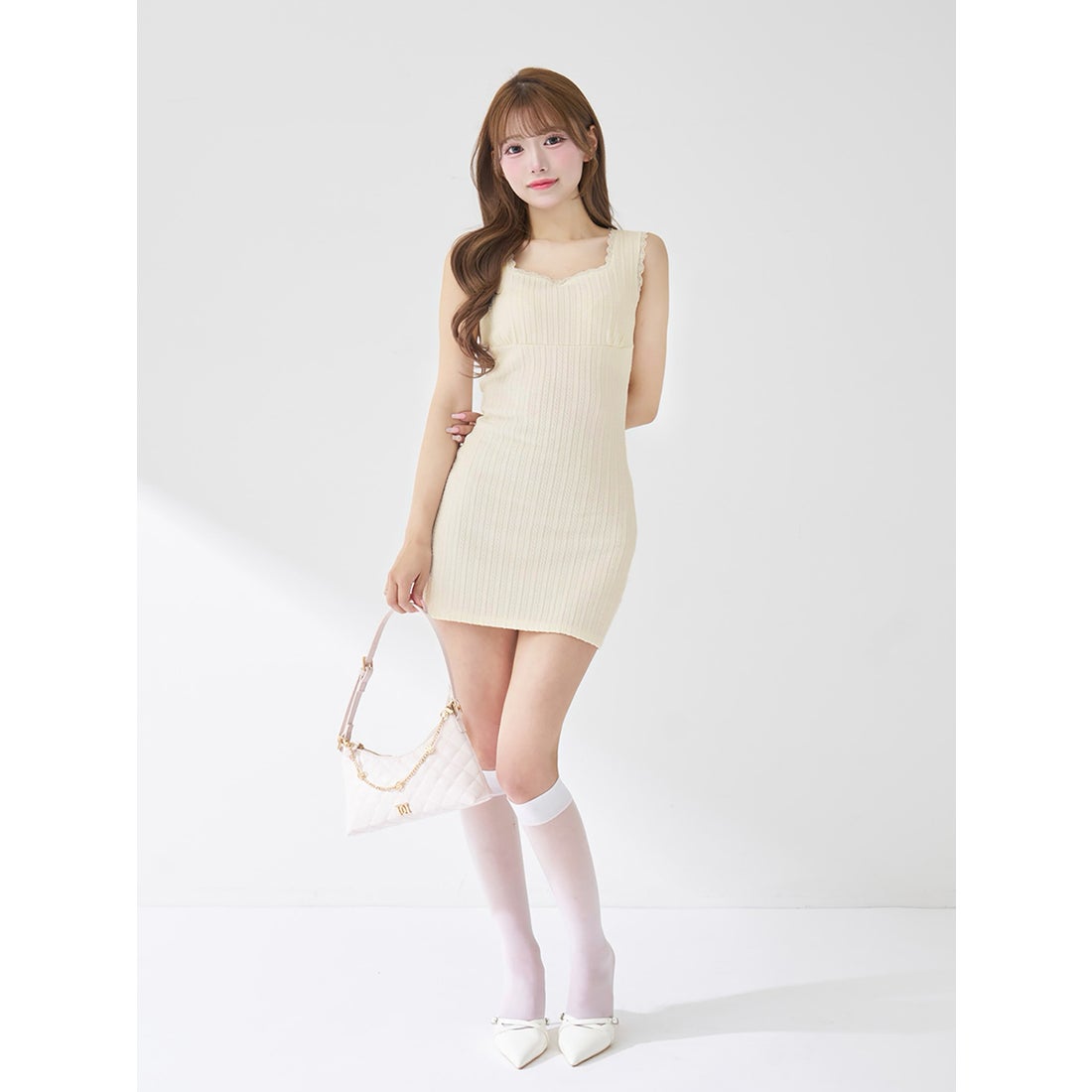 ダーリッチ Darich ケーブルニットソーセットミニワンピース