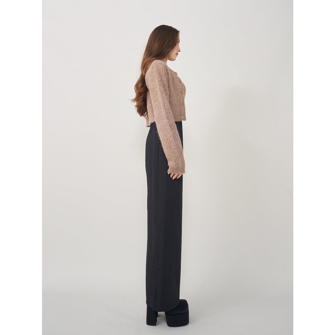 ダーリッチ Darich シャギーニットアンサンブル （ピンク