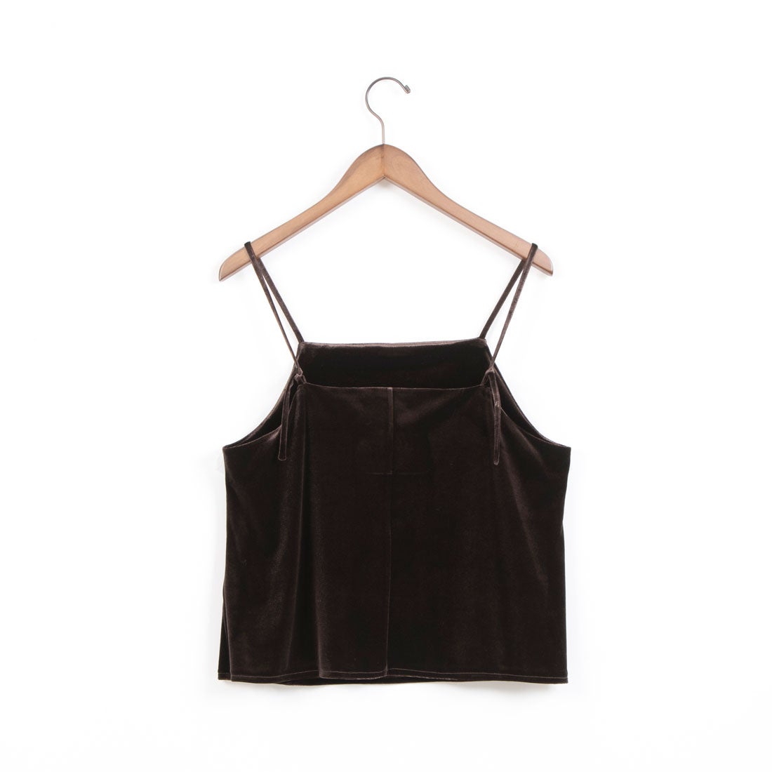 ドゥ アルシーヴ DOUX ARCHIVES ストレッチベロアキャミソール （BRN