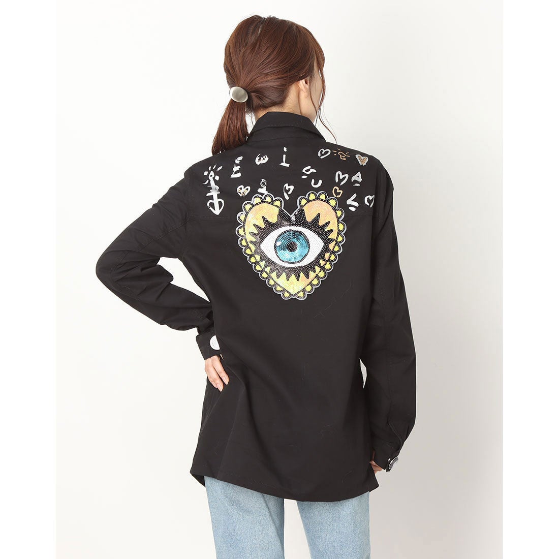 デシグアル Desigual 刺繍&メッセージ入りレディースモッズジャケット