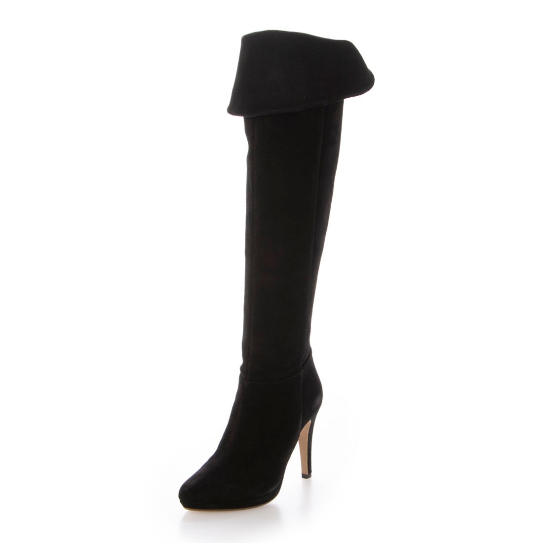 ダイアナ DIANA ニーハイブーツ （黒ベロア） -アウトレット
