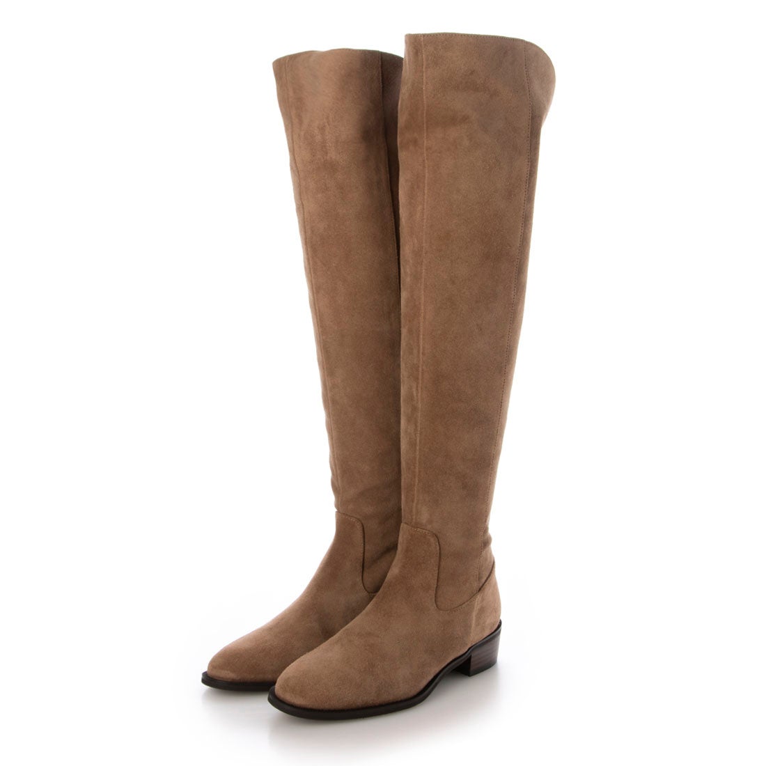 ダイアナ DIANA ニーハイブーツ （ダークベージュベロア