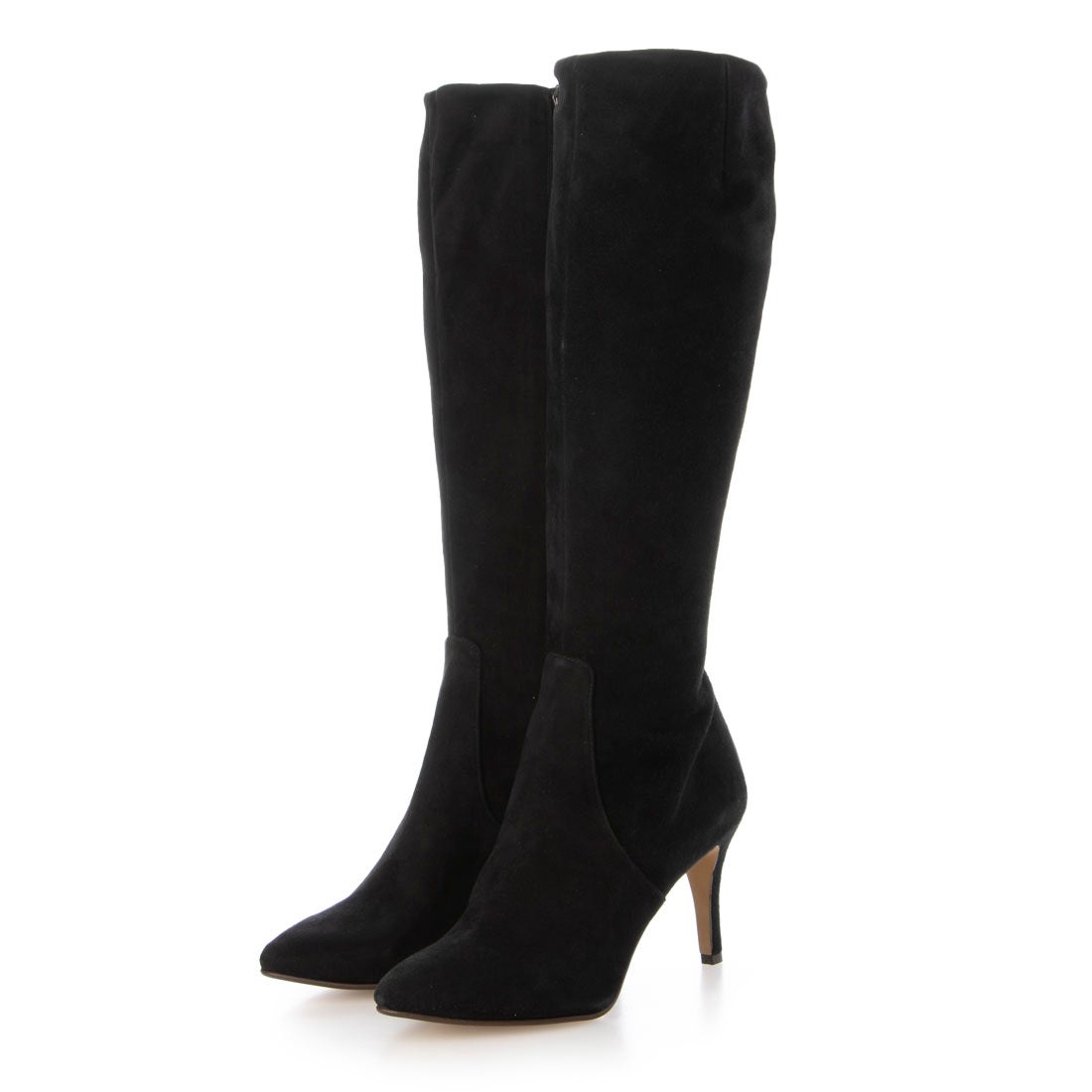 ダイアナ DIANA ロングブーツ （黒スエード） -靴＆ファッション通販