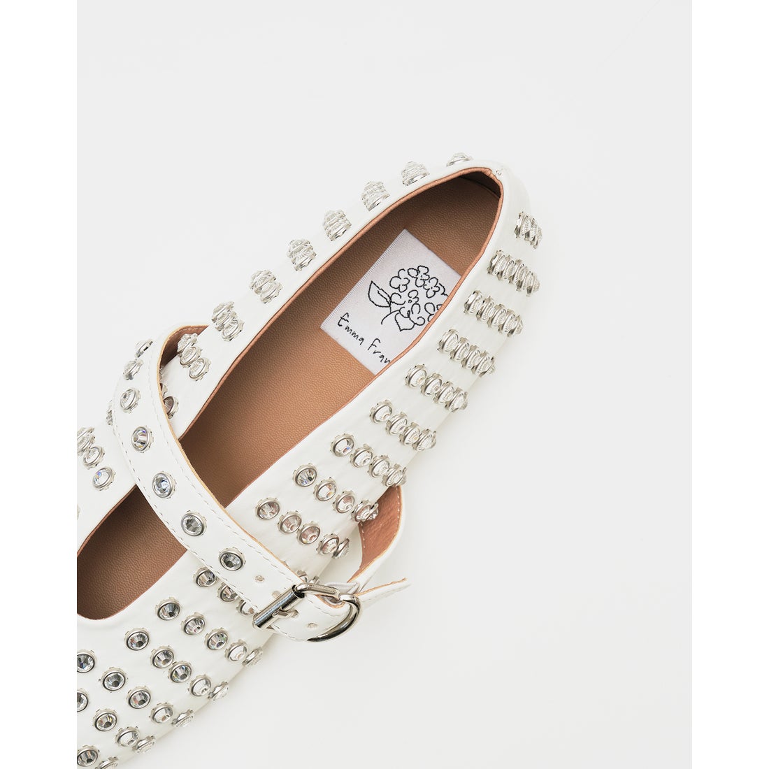 スタッズ メリージェーン （アイボリー スムース） -Emma Francis