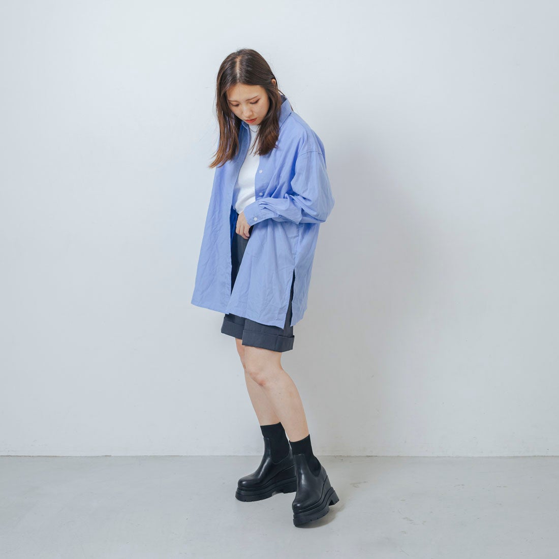 EVOL/イーボル】 【ふかふか・クッション入り】11cmニットショート