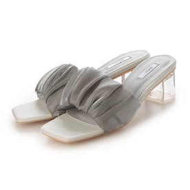 EVOL/イーボル】 シャーリングスクエアクリアヒールサンダル IW5335