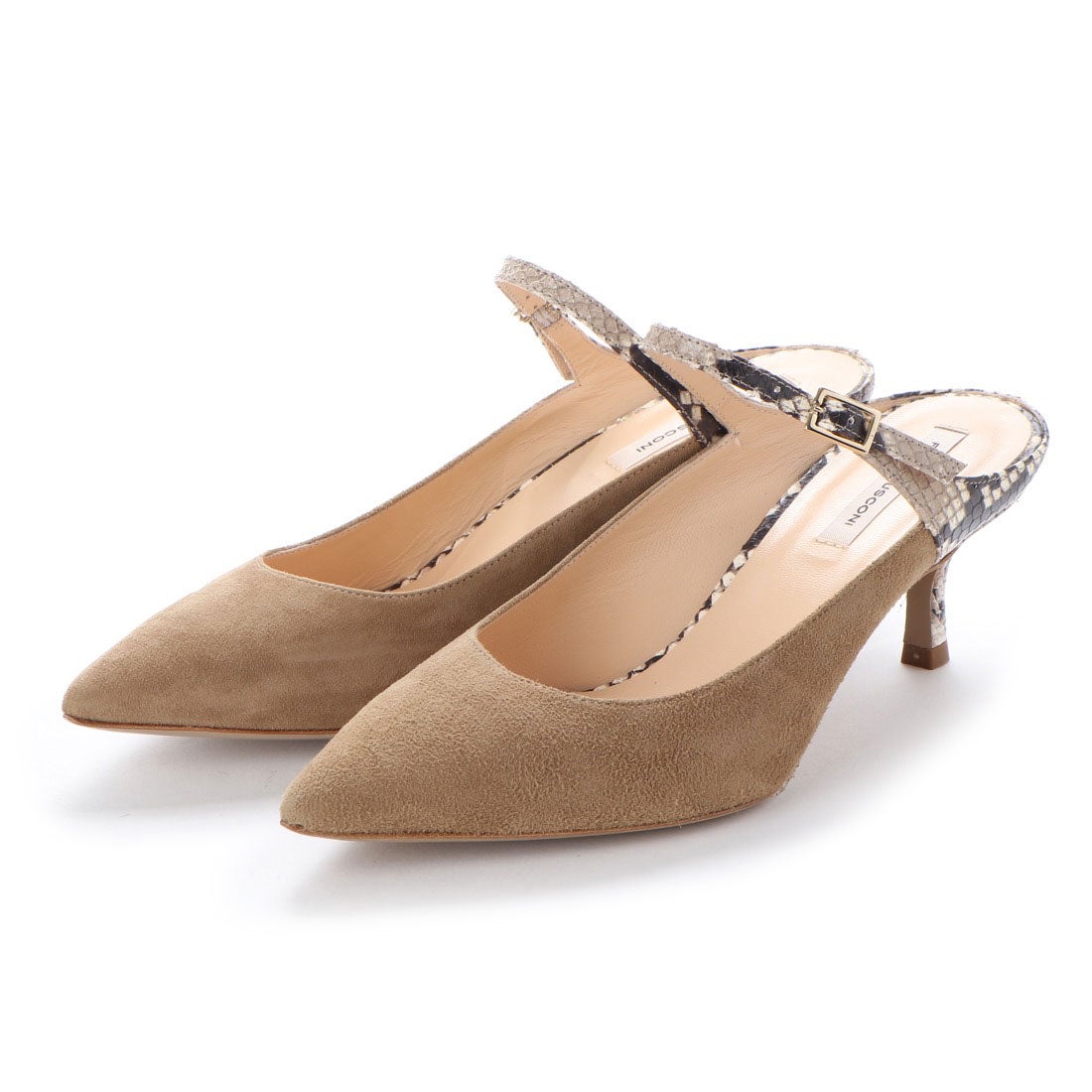 ファビオルスコーニ FABIO RUSCONI ワンストラップミュールパンプス