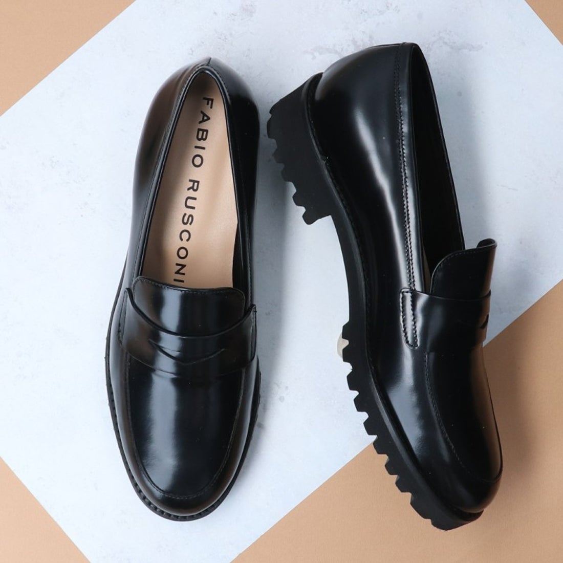 ファビオルスコーニ FABIO RUSCONI EVAタンクソールローファー