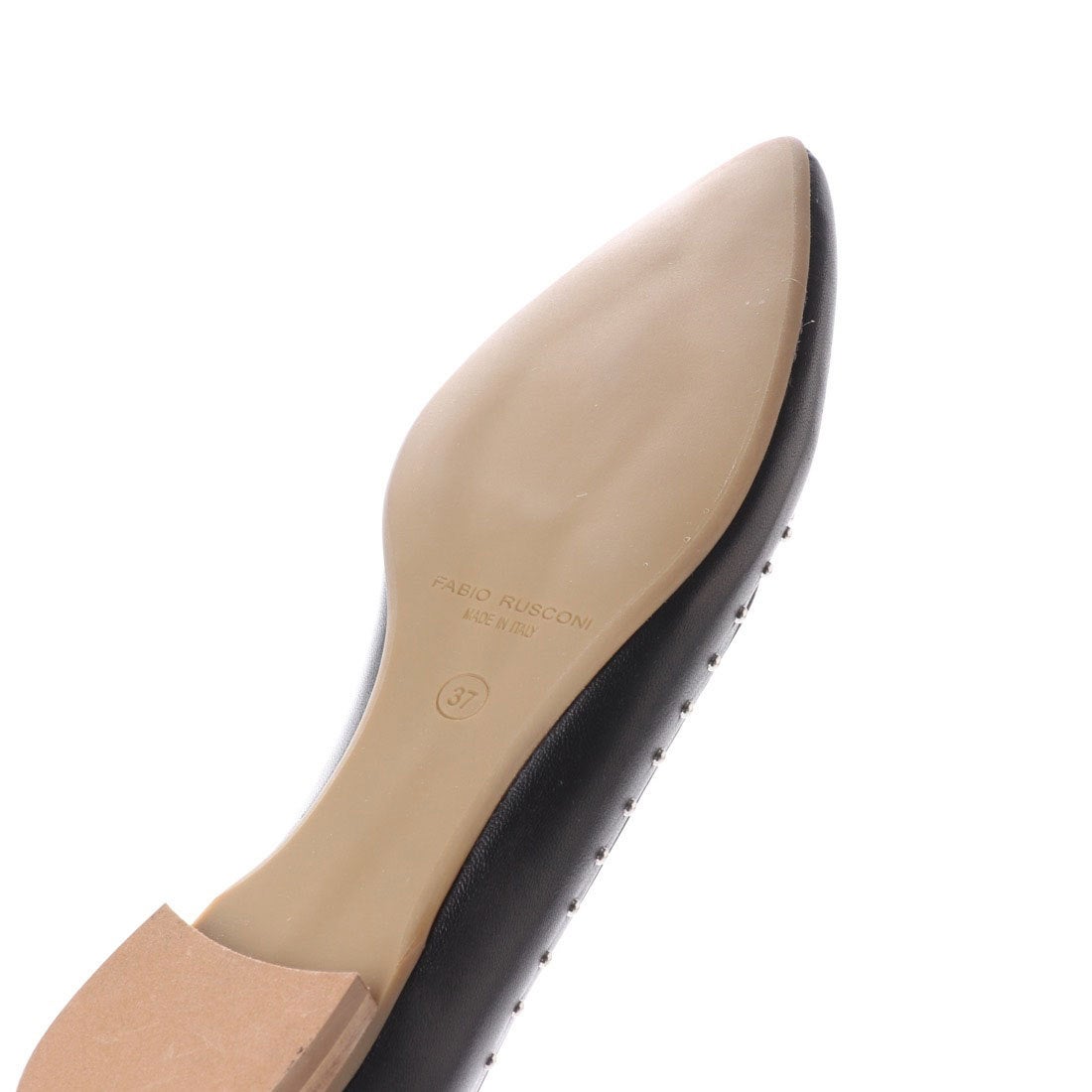 ○ファビオルスコーニ FABIO RUSCONI スタッズパンプス （ブラック