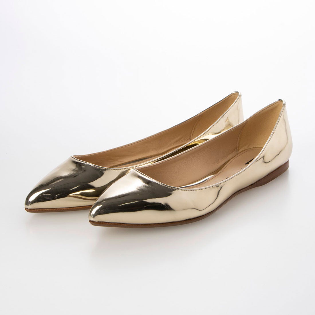 ファビオルスコーニ FABIO RUSCONI ポインテッドトウフラットパンプス