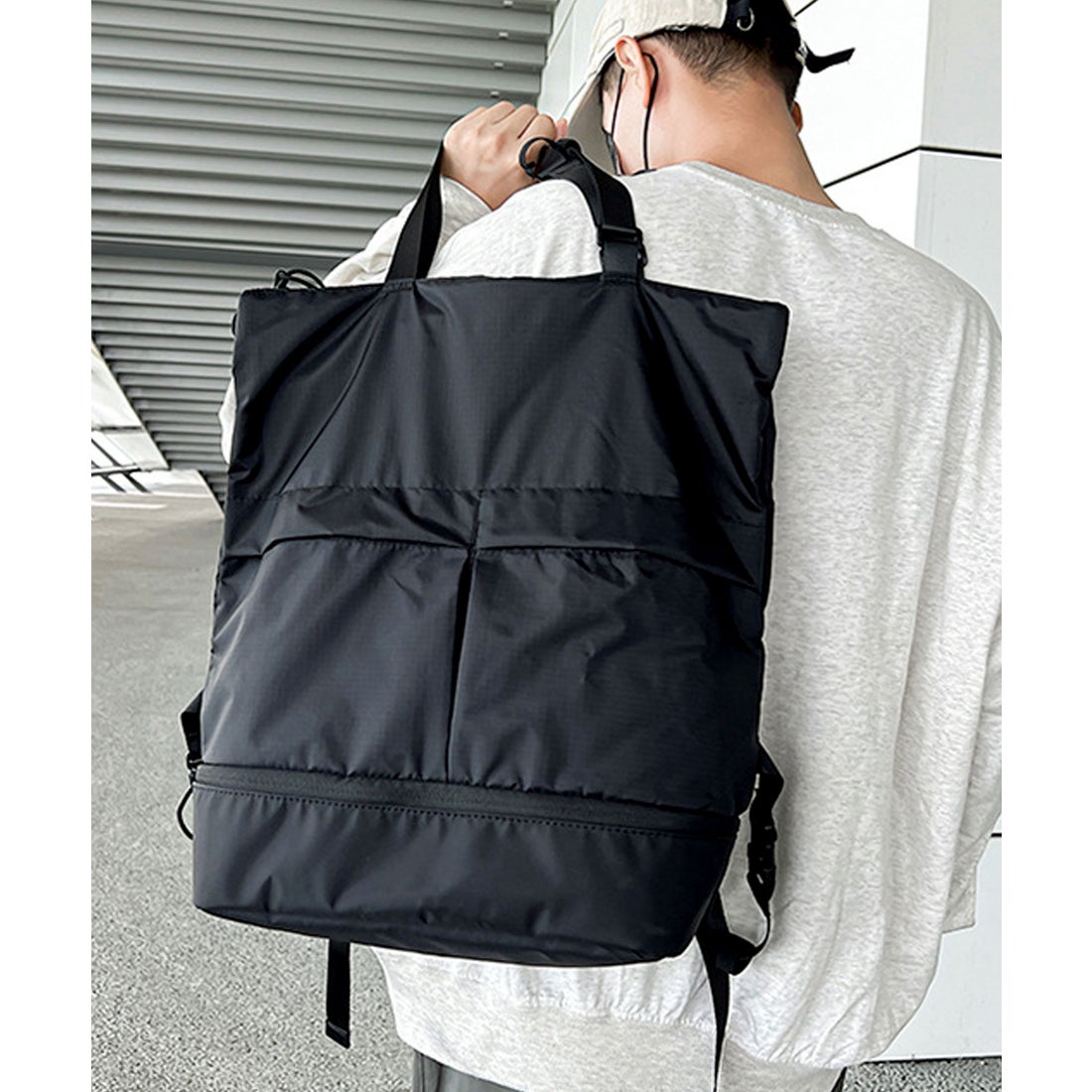 フロージュ florge 【ユニセックス】2WAYデザイン Wポケットカジュアル