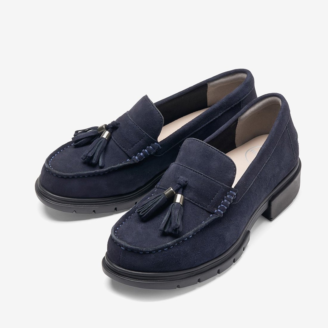 フレックスタッセルローファー （スエードネイビー） -fitfit(フィット