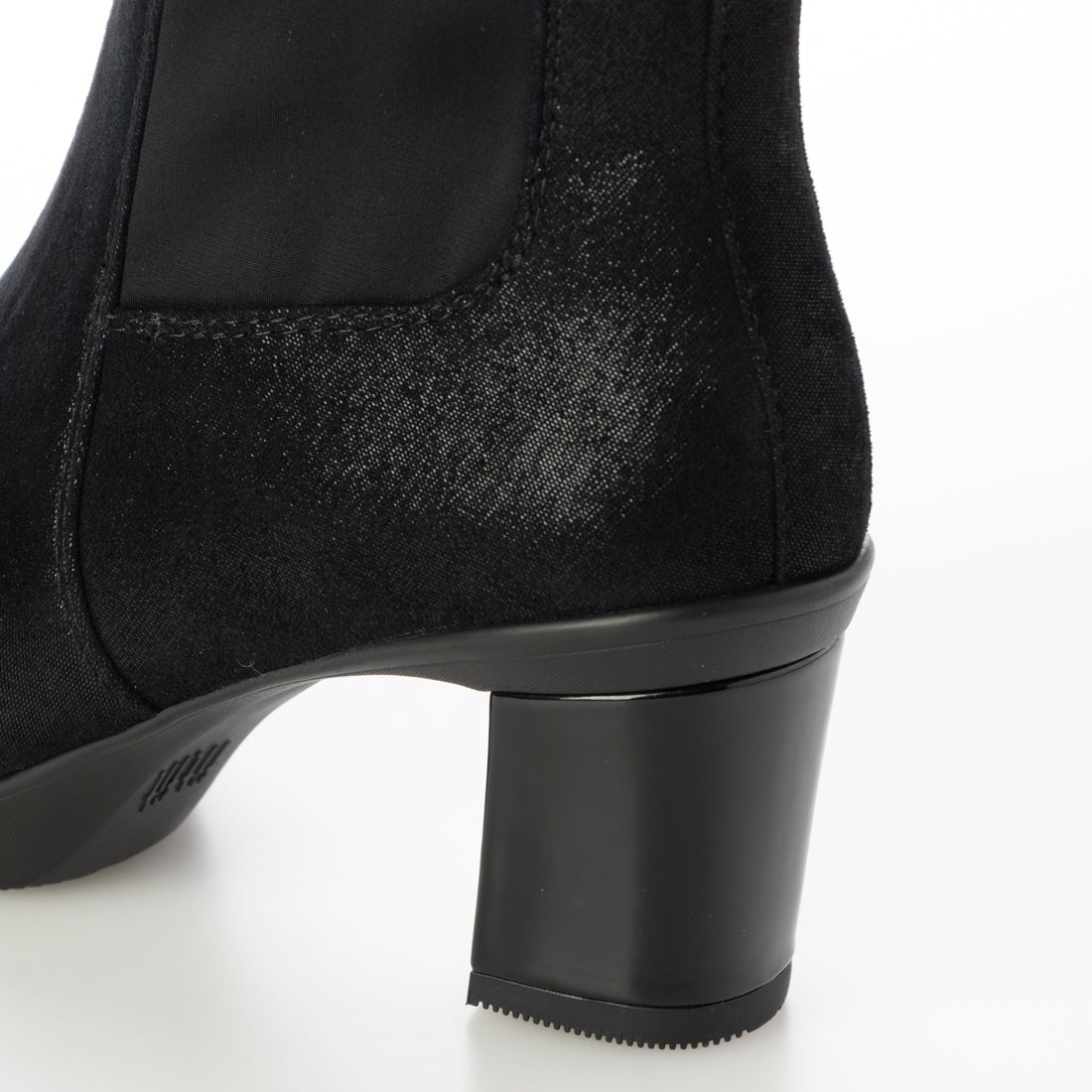 フレックスヒールサイドゴアブーツ2 （ラメブラック） -fitfit