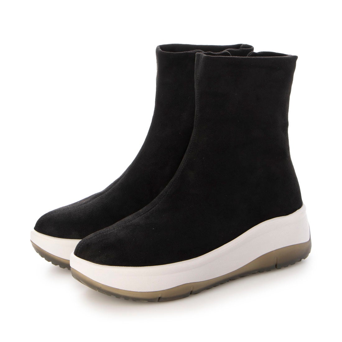 防水ストレッチブーツ （スエードブラック） -fitfit(フィットフィット