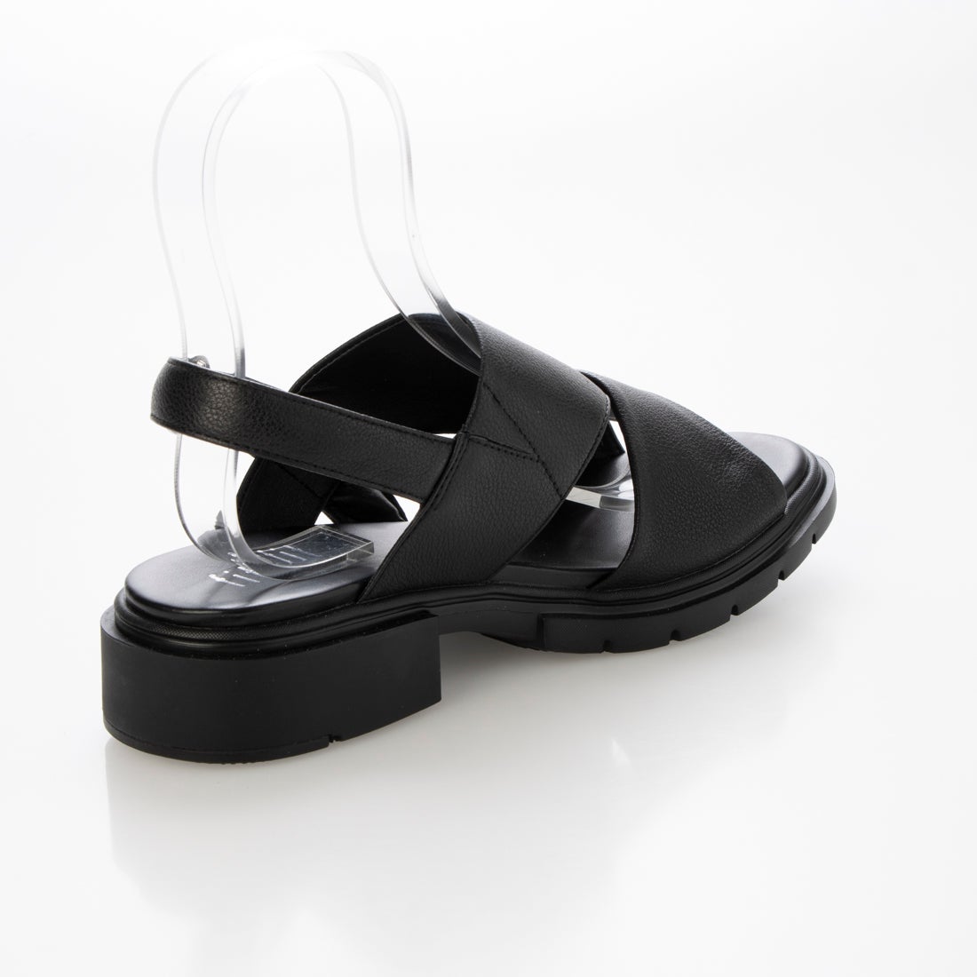 ソフトレザーフレックスサンダル （ブラック） -fitfit(フィット